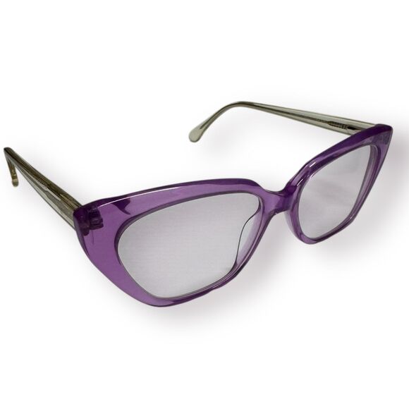 Tom Archer Cat-Eye Purple/Clear Eyeglasses‎ 54-17-143mm Retro Vintage Shades main image 4